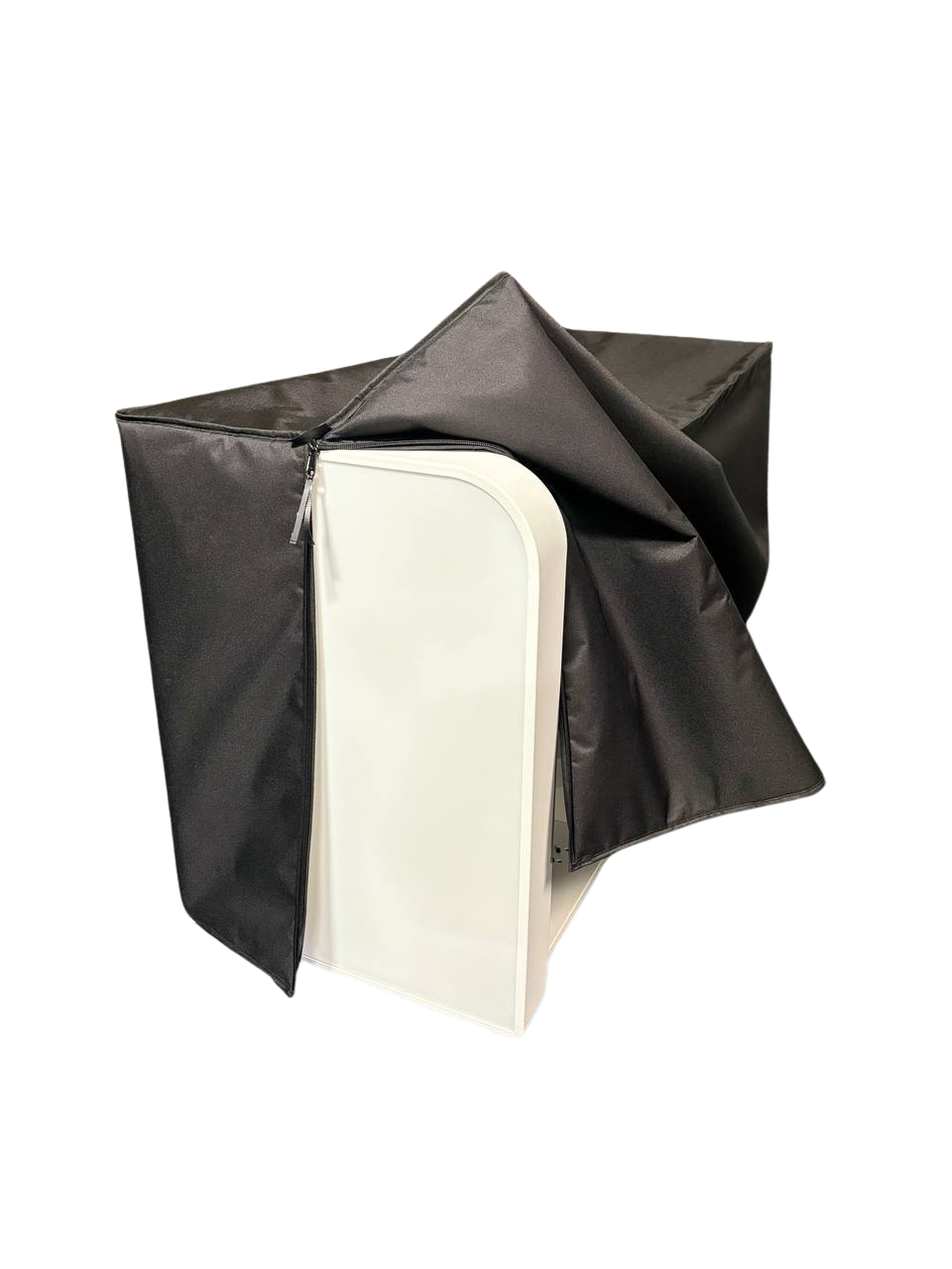 Prism DJ Booth Facade Padded Cover when it is Fully Assembled